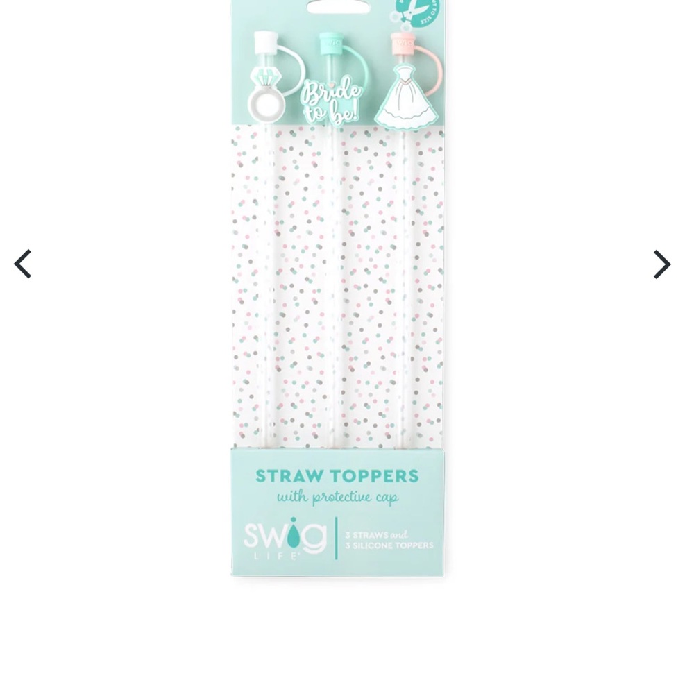 Bride Straw Toppers